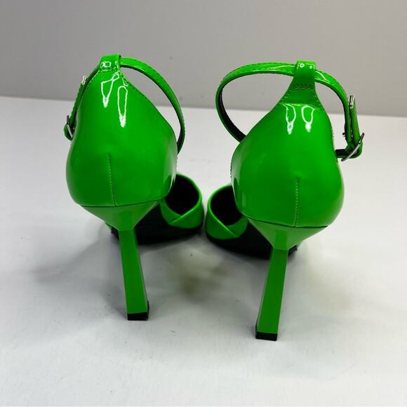 Bar III Idaa Ankle Strap Pump heels green - 8 - Picture 7 of 9